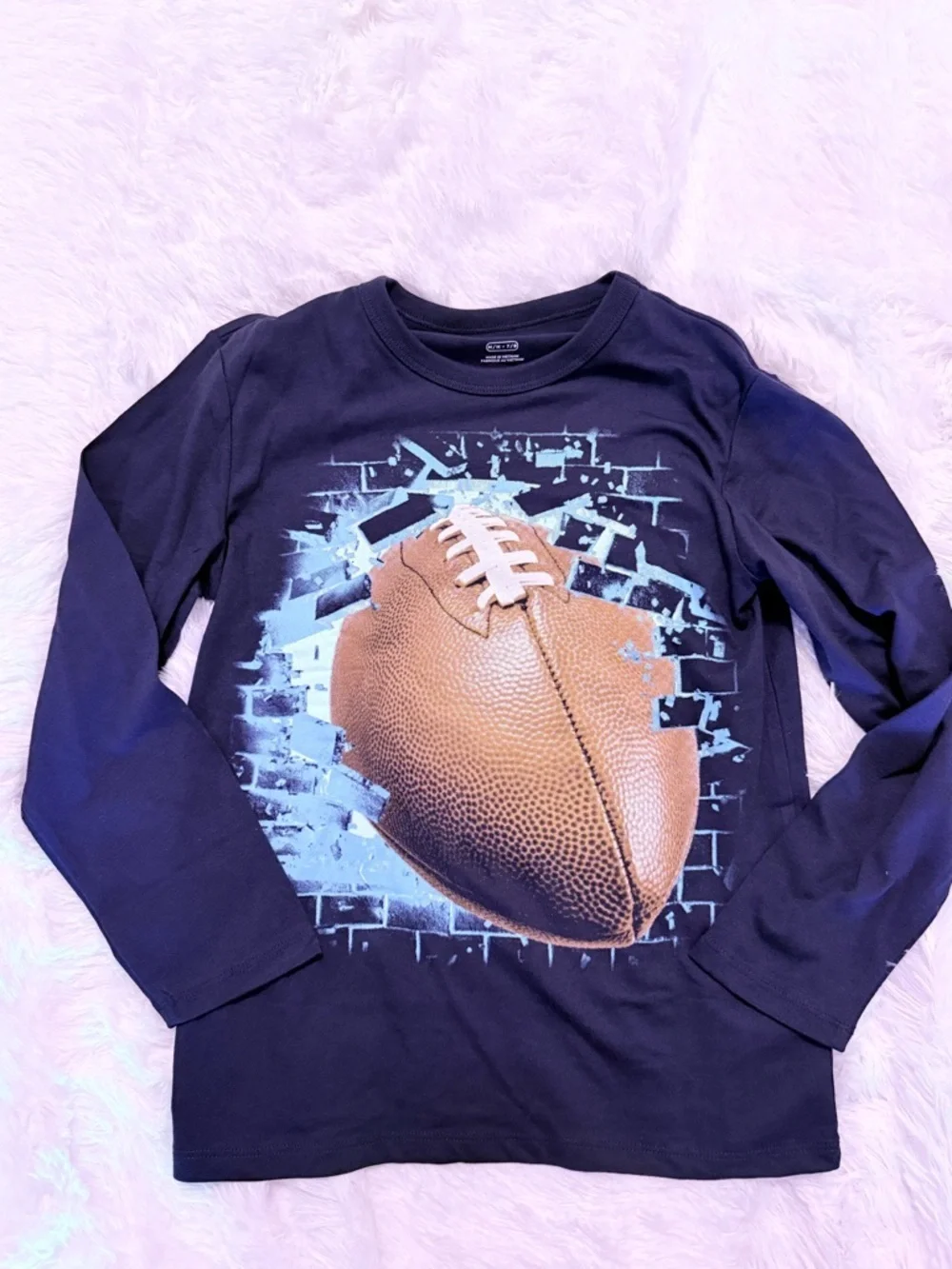 Boys Football Long Sleeve Tee